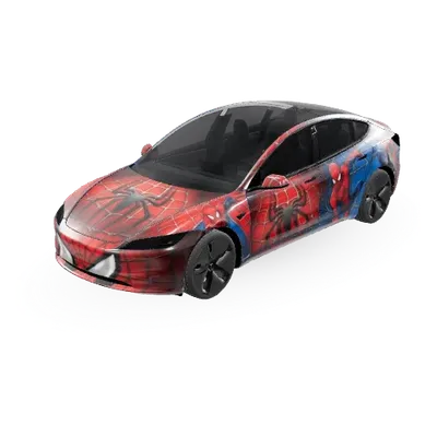 스파이더맨 (Spiderman) – 테슬라 Model 3 랩핑