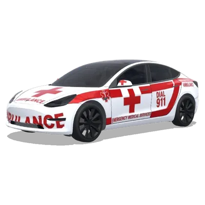 紅十字急救特斯拉 – 特斯拉 Model 3 塗裝
