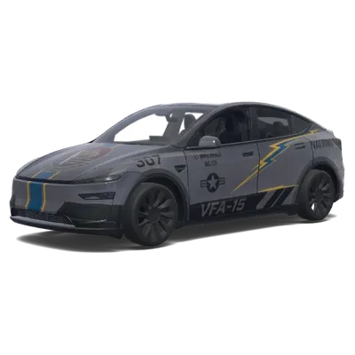 壮志凌云战斗机车身贴膜 – 特斯拉 Model Y 涂装