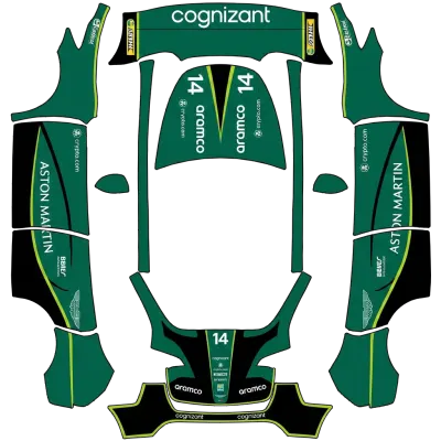 애스턴 마틴 F1 (Aston Martin F1) – 테슬라 Model Y 랩핑