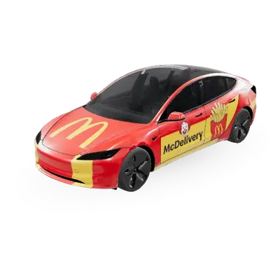 McDonald's (McDonald's MaxieW) – оклейка Tesla Model 3