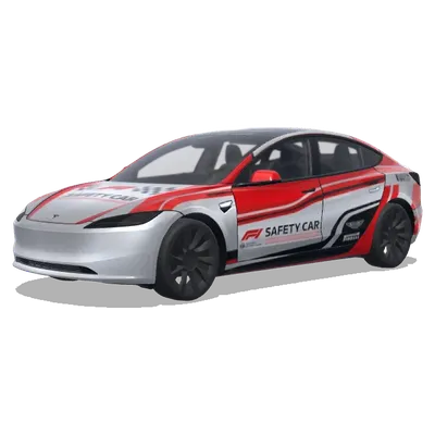 F1 safety car – Tesla Model 3 wrap