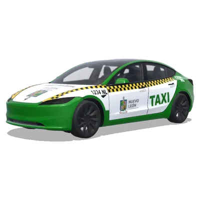 누에보 레온 택시 (Taxi del estado de Nuevo León, Mexico) – 테슬라 Model 3 랩핑