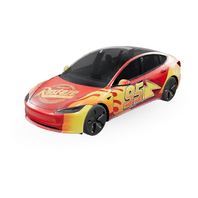 Flash McQueen Model 3 (Saetta McQueen Model 3 highland) – covering Tesla Model 3