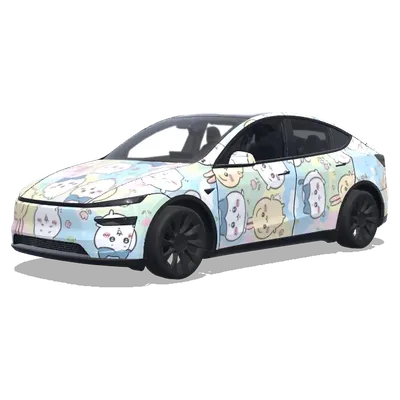 Чиикава (Chiikawa charactor) – оклейка Tesla Model Y