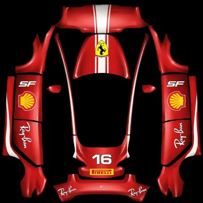Ferrari F1 25 – оклейка Tesla Model 3