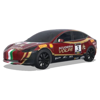 Scuderia Volpe – оклейка Tesla Model 3
