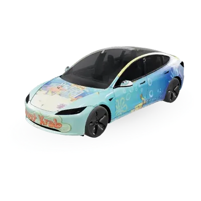 SpongeBob – Tesla Model 3 Wrap