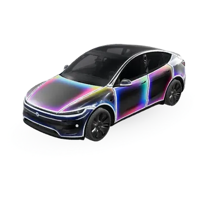 Regenbogen (rainbow) – Tesla Model Y Wrap