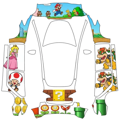 スーパーマリオ (super mario) – テスラ Model 3 ラッピング