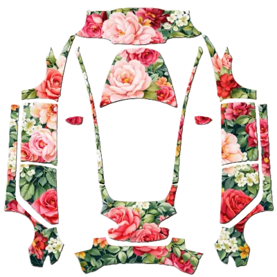 Blumen (FLOWERS) – Tesla Model 3 Wrap