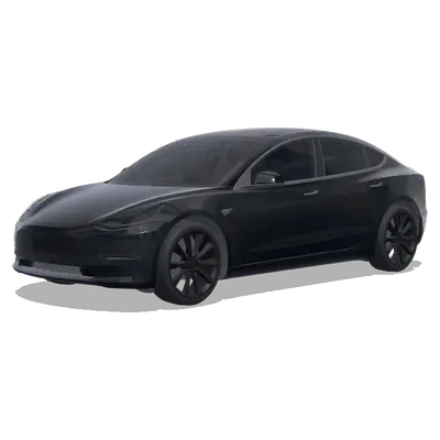 Matte Black Full Body (全车身都是黑色哑光) – Tesla Model 3 wrap