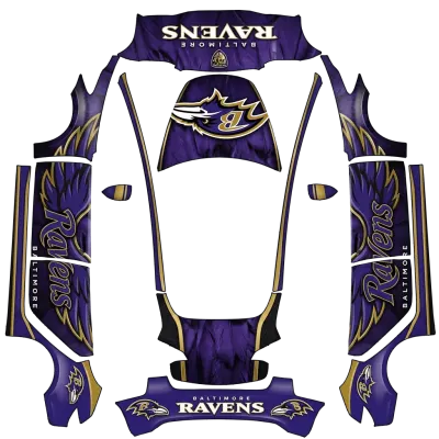 볼티모어 레이븐스 (Baltimore Ravens Wrap) – 테슬라 Model 3 랩핑