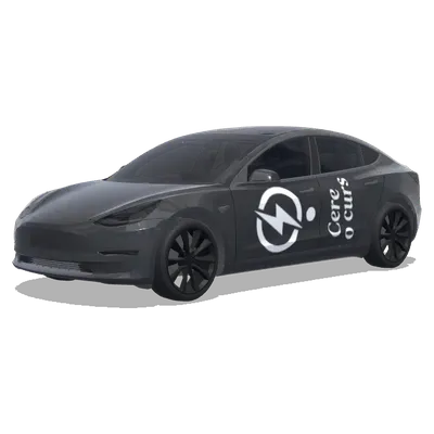 Bolt标志灰车 – 特斯拉 Model 3 涂装