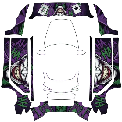 Joker – оклейка Tesla Model 3