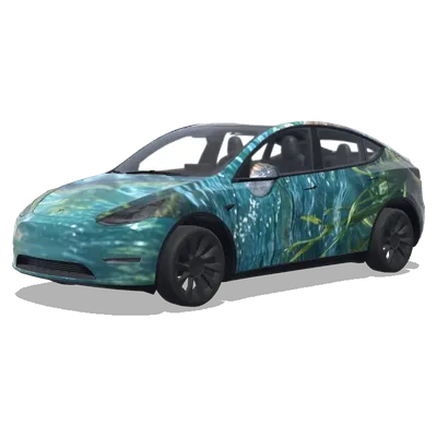 Schwimmender Biber (a biber swim in the water.) – Tesla Model Y Wrap