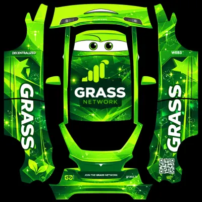 Césped (grass) – wrap para Tesla Model Y