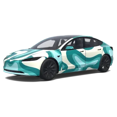 Wellen Strand Vibes (cute wavey and beachy vibes) – Tesla Model 3 Wrap