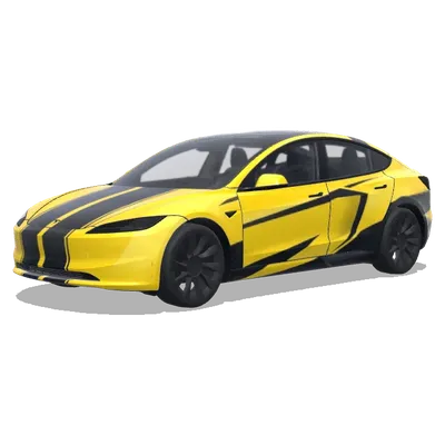 Bumblebee Yellow – Tesla Model 3 wrap