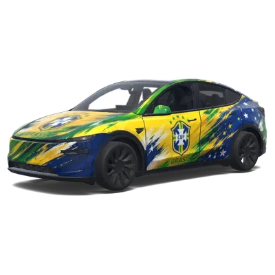 Бразильский стиль – оклейка Tesla Model Y