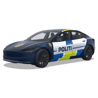 Датская полиция (Danishpoliccar) – оклейка Tesla Model 3