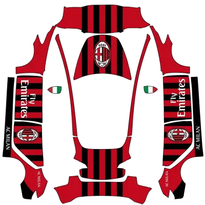AC Mailand (Ac Milan) – Tesla Model 3 Wrap