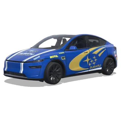 Subaru ралли (斯巴鲁拉力赛涂装) – оклейка Tesla Model Y