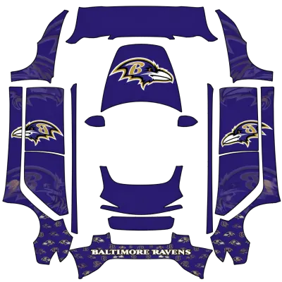 Baltimore Ravens – covering Tesla Model 3