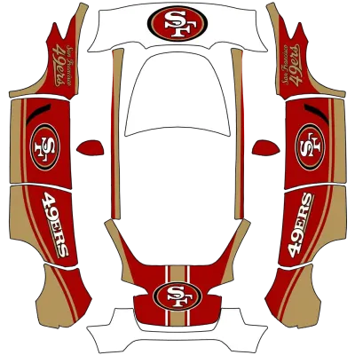 San Francisco 49ers – Tesla Model Y Wrap