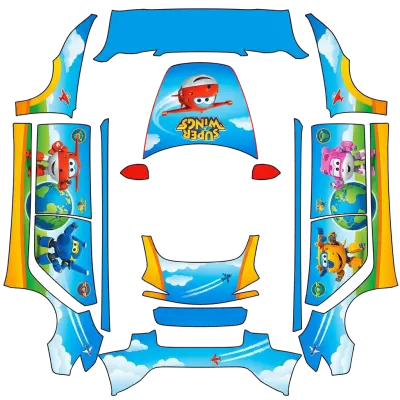 超級飛俠（Super Wings） – 特斯拉 Model 3 塗裝