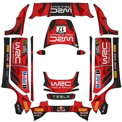 WRC 디자인 (Wrc design) – 테슬라 Model 3 랩핑