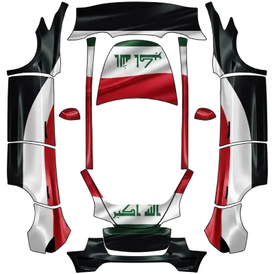Ирак 3 (iraq 3) – оклейка Tesla Model Y