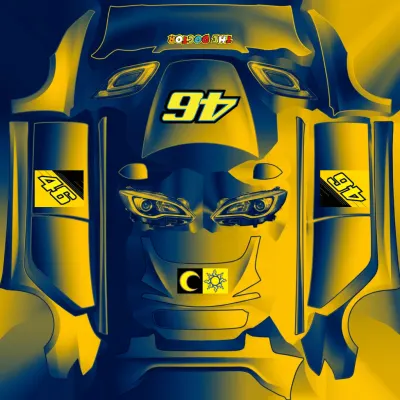 VR46 발렌티노 로시 (VR46-VALENTINO ROSSI) – 테슬라 Model 3 랩핑