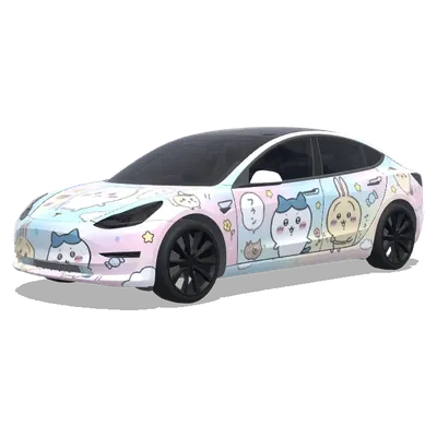 chiikawa – Tesla Model 3 wrap