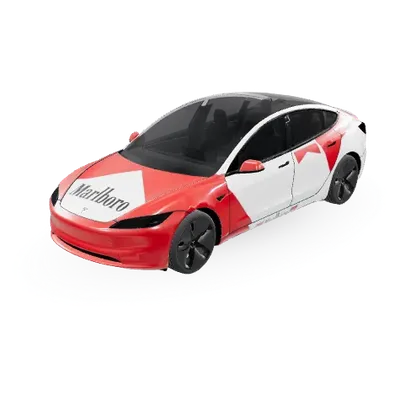 Marlboro Race – Tesla Model 3 wrap