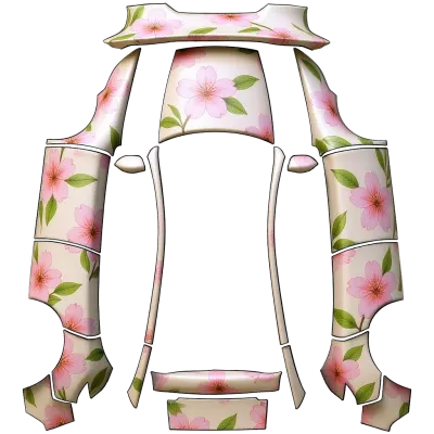 Blumen (Flowers) – Tesla Model Y Wrap