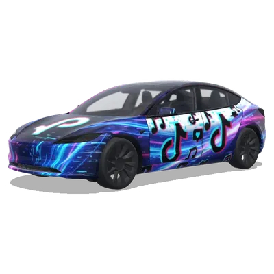 TikTok – Tesla Model 3 wrap