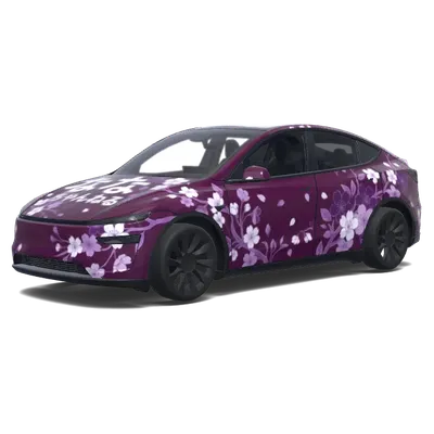 ななちゃんねる和風 – テスラ Model Y ラッピング