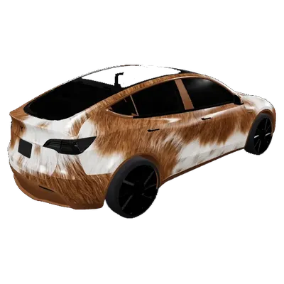 高地牛皮毛（Highland Cow Hide） – 特斯拉 Model Y 涂装