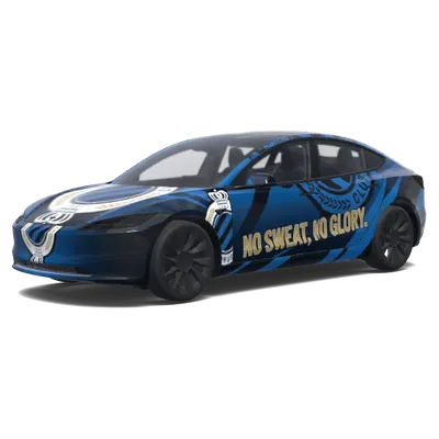 Club Brugge No sweat – covering Tesla Model 3