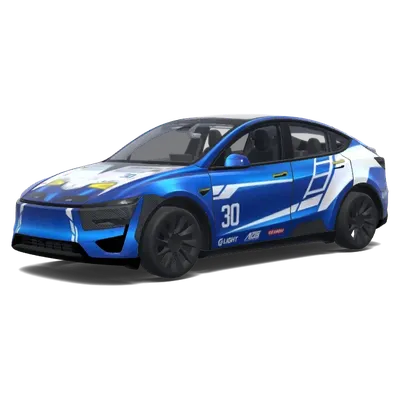 ブルーライトニング30 – テスラ Model Y ラッピング