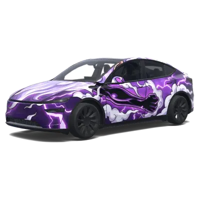 紫色風暴路飛 – 特斯拉 Model Y 塗裝