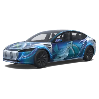 Sorayama Design (Sorayama themed) – Tesla Model 3 Wrap