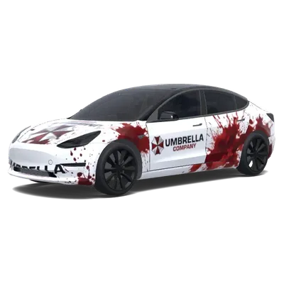アンブレラ社デザイン – テスラ Model 3 ラッピング