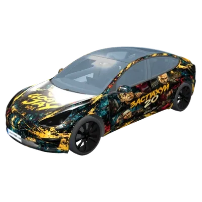 Gogy Jay 保險2.0（Gogy Jay · Застрахуй 2.0） – 特斯拉 Model 3 塗裝