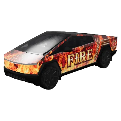 파이어파이터스 인페르노 (Firefighter's Inferno) – 테슬라 Cybertruck 랩핑
