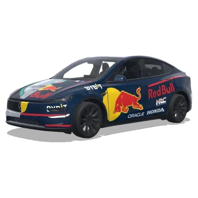 Red Bull Mercedes Split – Tesla Model Y wrap