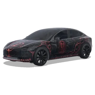 Elden Ring Dark Runes – Tesla Model 3 wrap