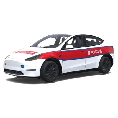 HK Police Car (2026香港警察警車拉花) – Tesla Model Y Wrap
