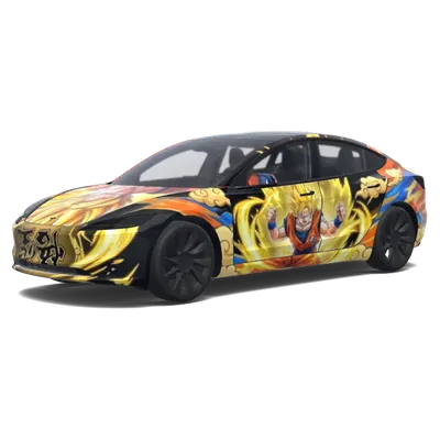 悟空（Son goku.） – 特斯拉 Model 3 塗裝
